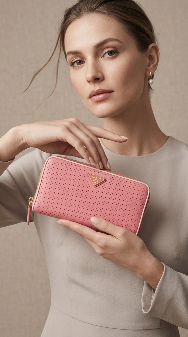 Pink Prada Wallet