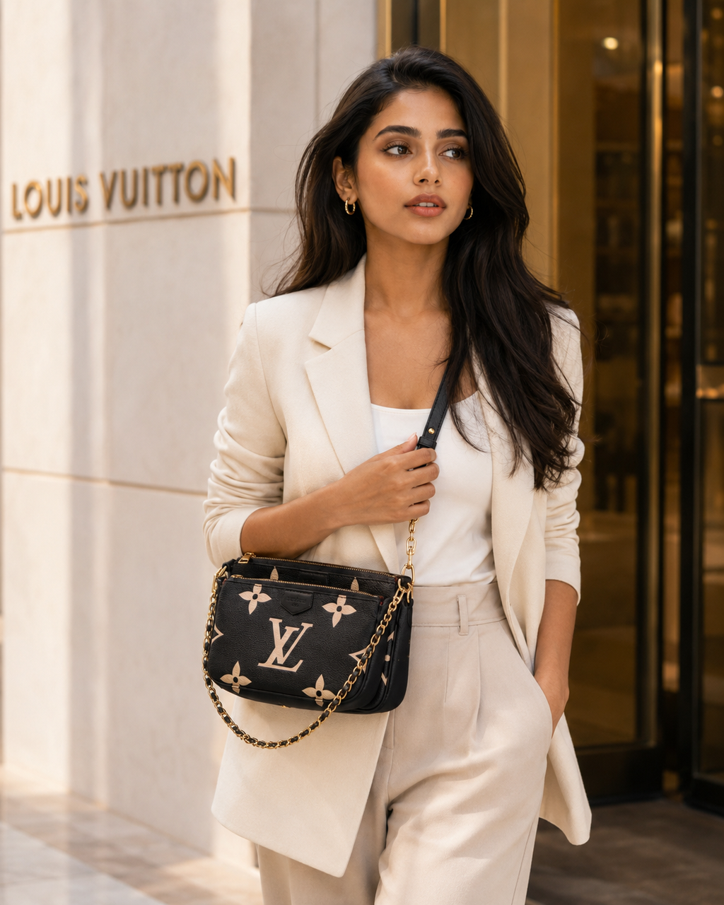 Louis Vuitton Monogram Empreinte Multi-Pouch Crossbody Set – Black/Bicolor