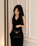 Salvatore Ferragamo Vintage Gancini Top Handle Bag – Black