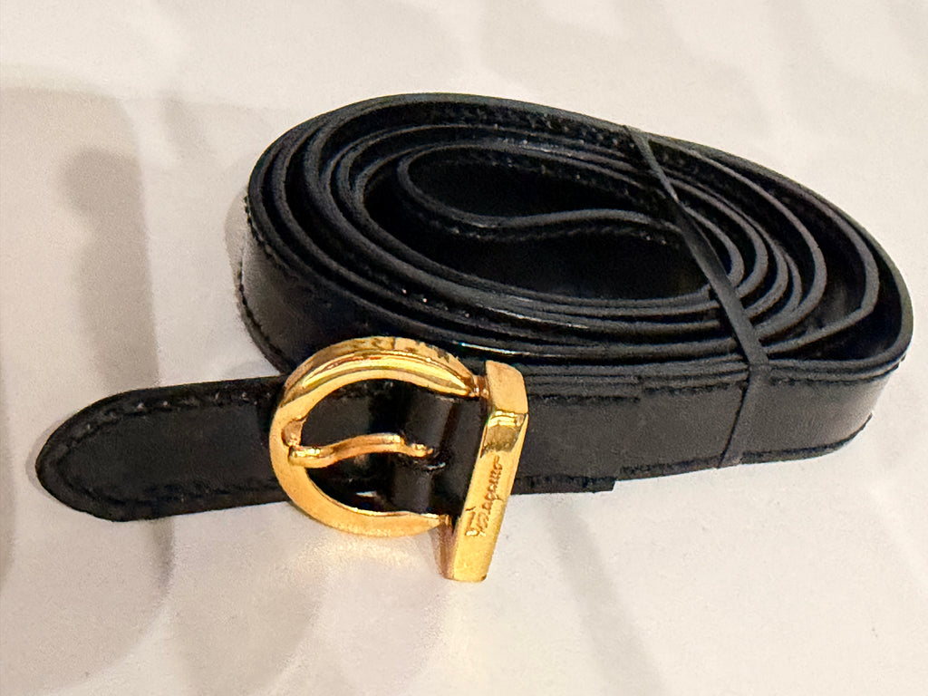 Salvatore Ferragamo Vara Bow Patent Leather Mini Bag – Black
