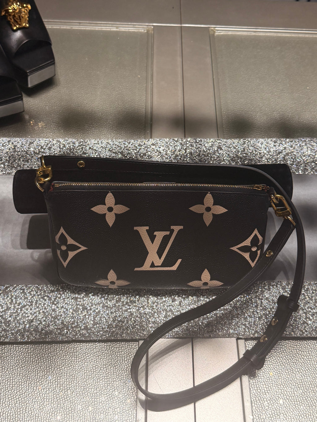 Louis Vuitton Monogram Empreinte Multi-Pouch Crossbody Set – Black/Bicolor