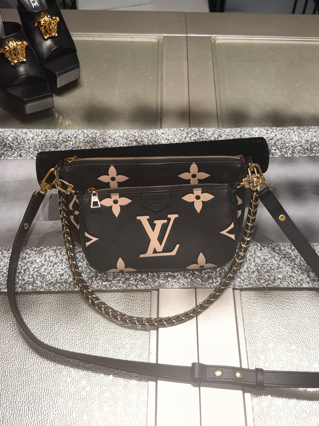 Louis Vuitton Monogram Empreinte Multi-Pouch Crossbody Set – Black/Bicolor