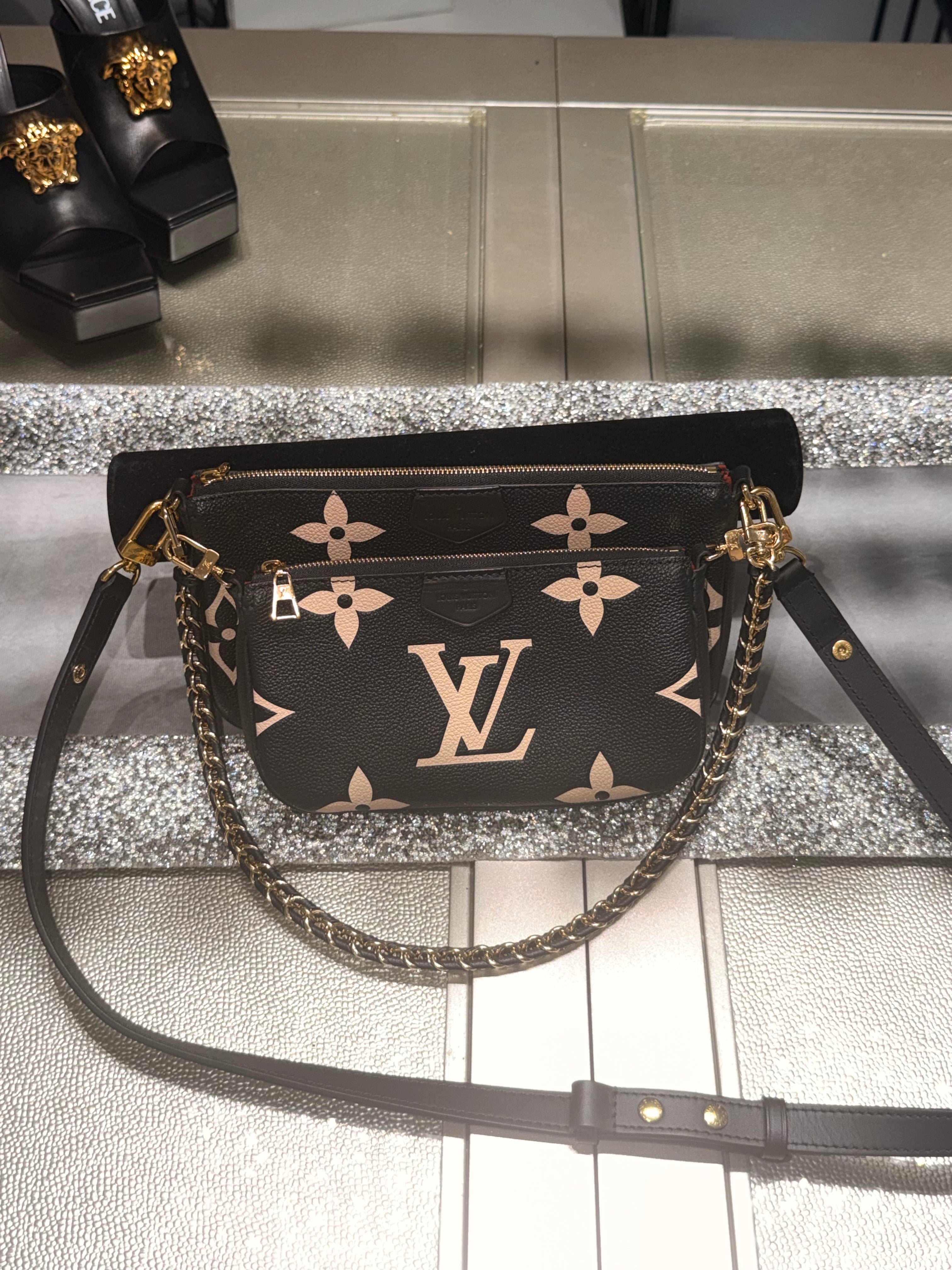 Louis Vuitton Monogram Empreinte Multi-Pouch Crossbody Set – Black/Bicolor