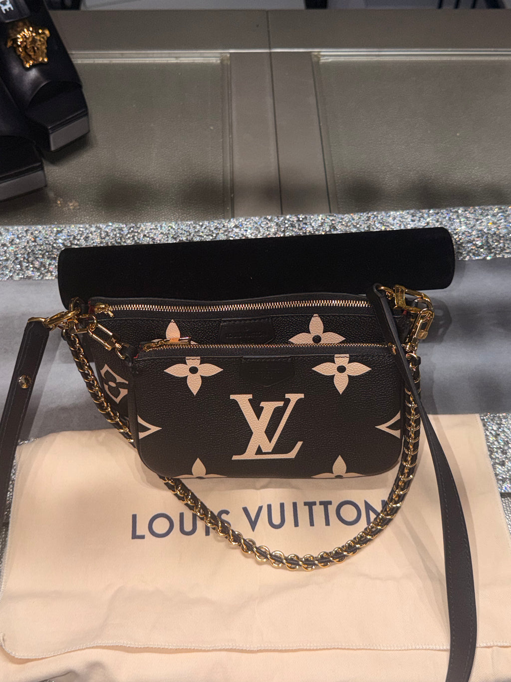 Louis Vuitton Monogram Empreinte Multi-Pouch Crossbody Set – Black/Bicolor