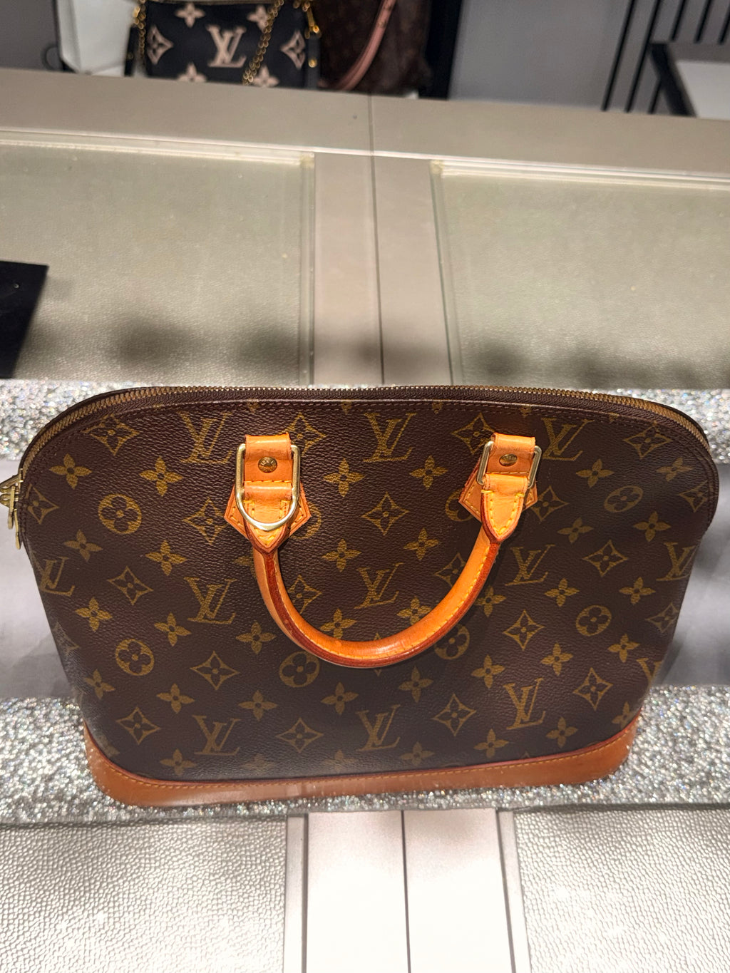 Louis Vuitton Alma PM Monogram Canvas Top Handle Bag