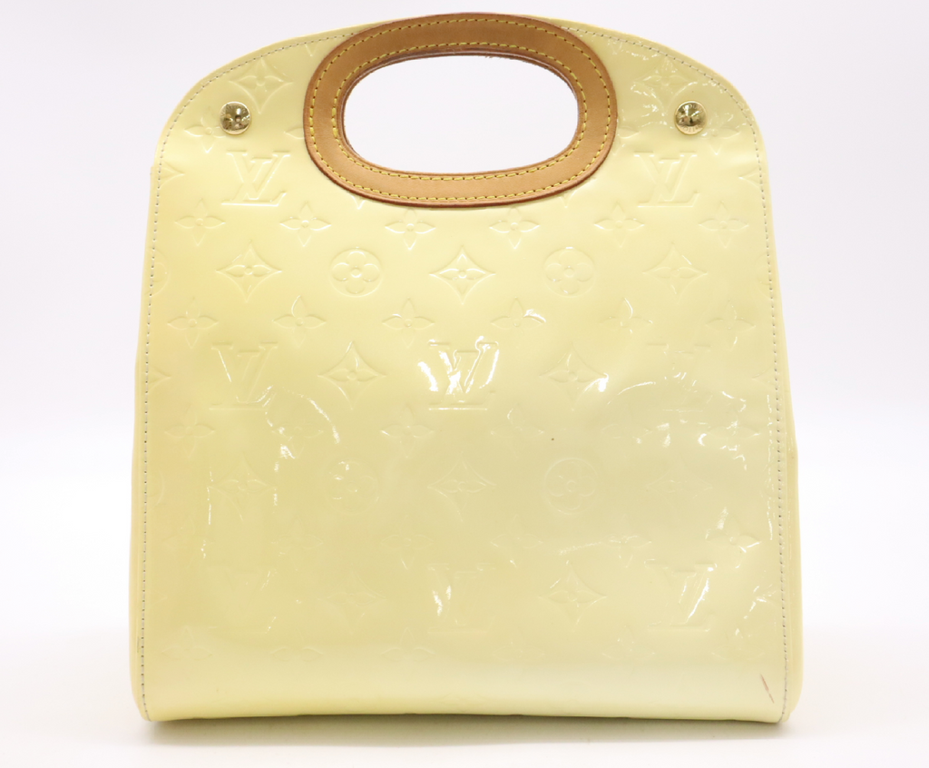 Louis Vuitton Maple Drive PM Pale Yellow Monogram Vernis Handbag