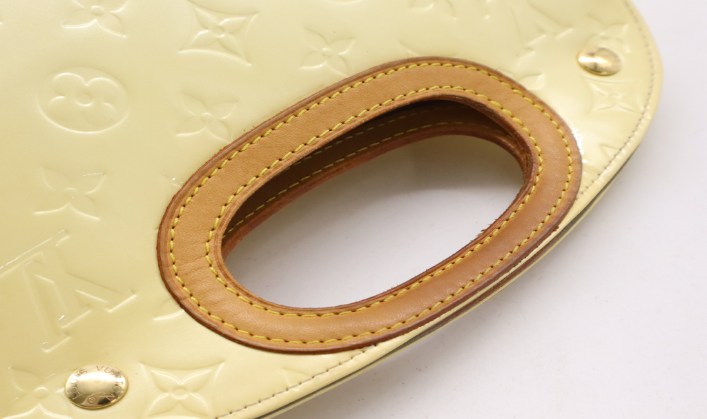 Louis Vuitton Maple Drive PM Pale Yellow Monogram Vernis Handbag