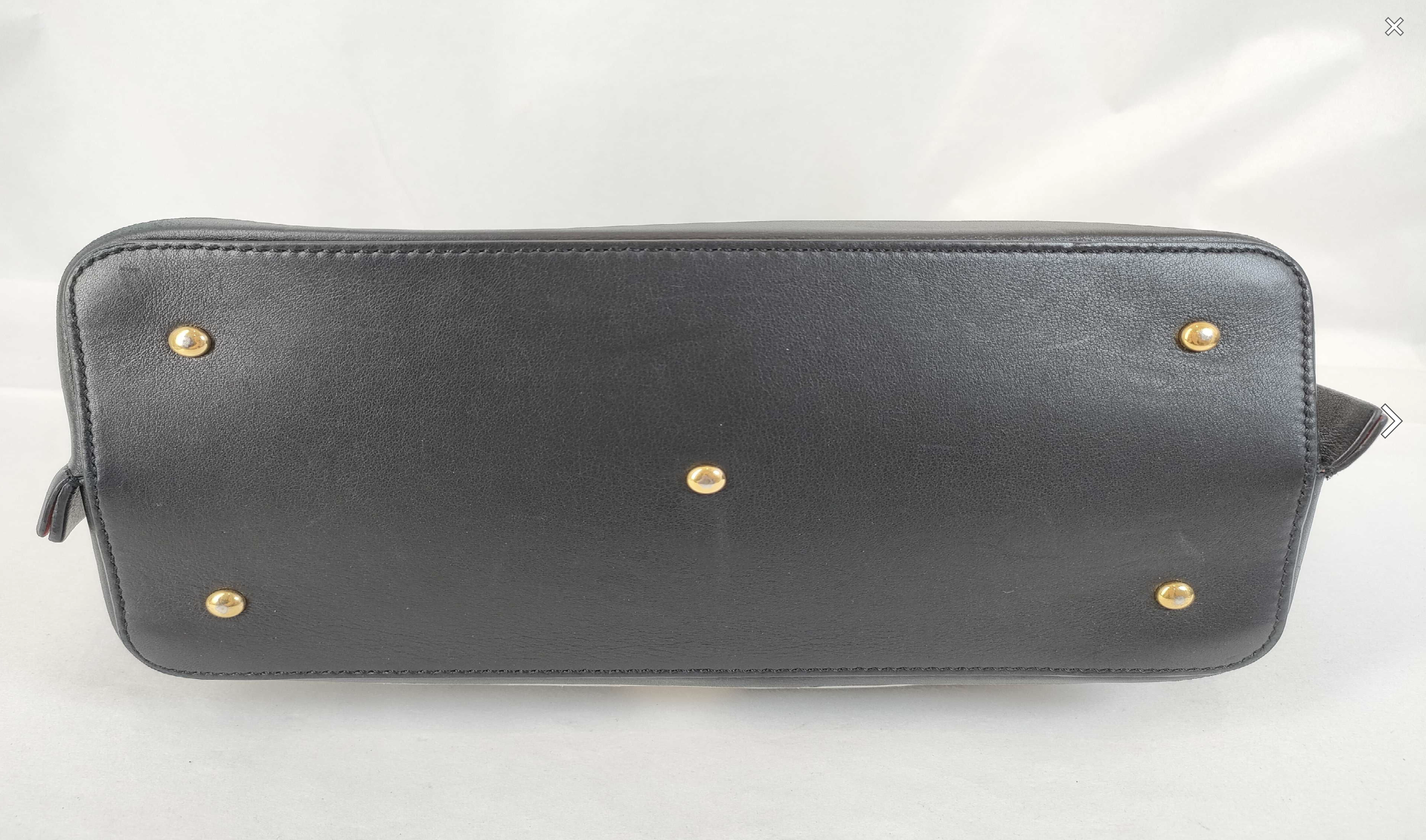 Valentino Garavani Go Logo Escape Black Leather Small Tote Bag