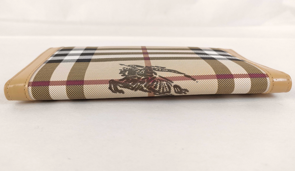 Burberry Nova Check Beige Continental Wallet Unused w/ Stickers