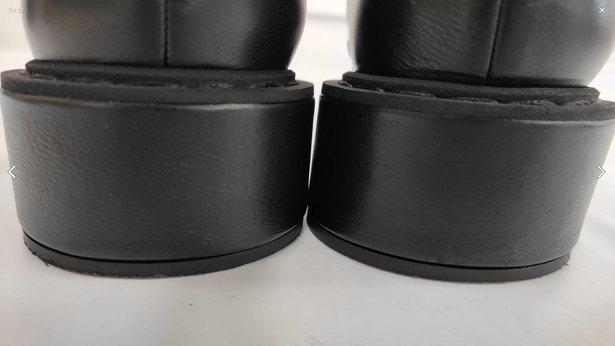 Chanel Black Leather CC Patent Cap Toe Crystal Lace-Up Boots 38.5C