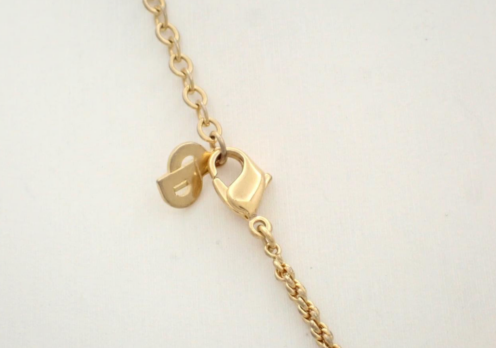 Christian Dior bag charm necklace