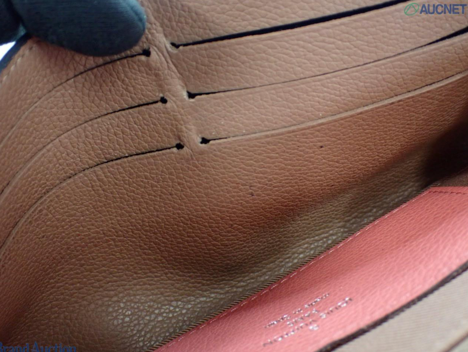 Louis Vuitton Lockme II Long Wallet Coral Pink Taupe Leather