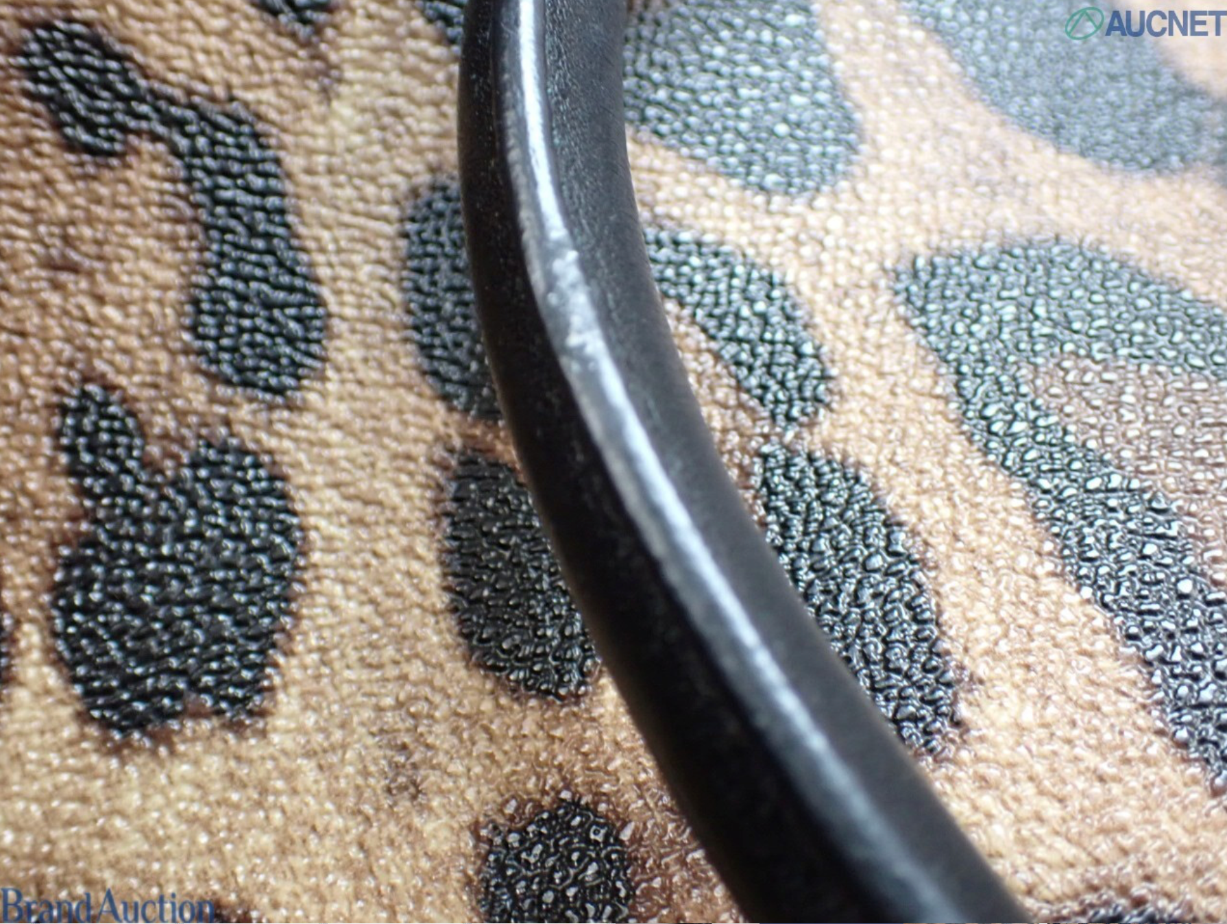 Dolce & Gabbana Leopard Print Large Tote Bag Black Leather
