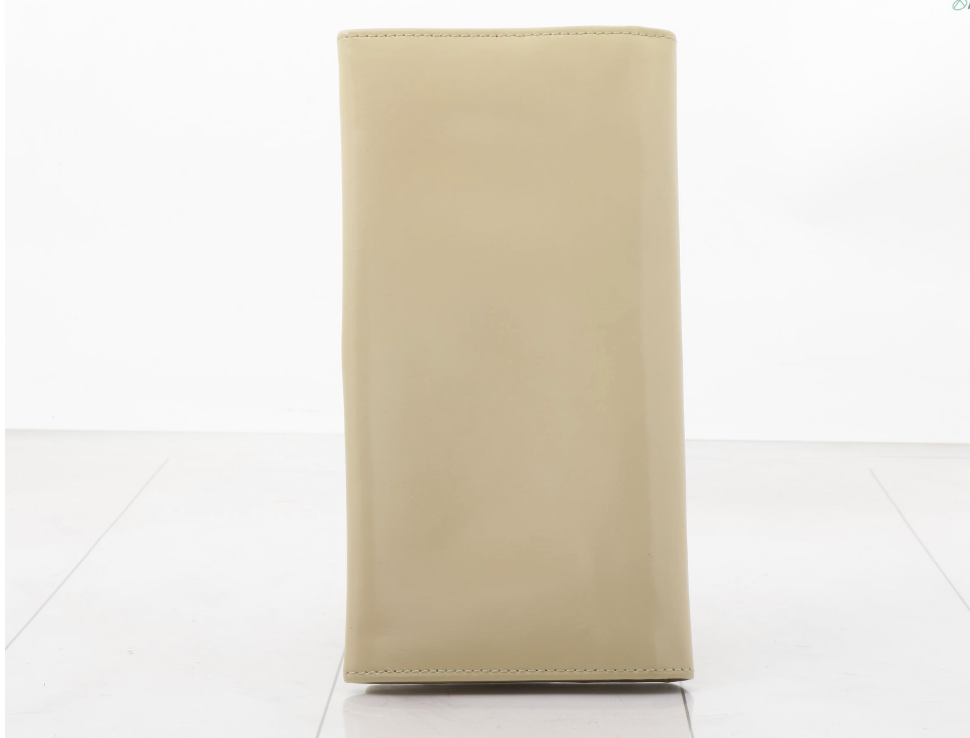 Salvatore Ferragamo Gancini Cream Leather Long Wallet Made in Italy