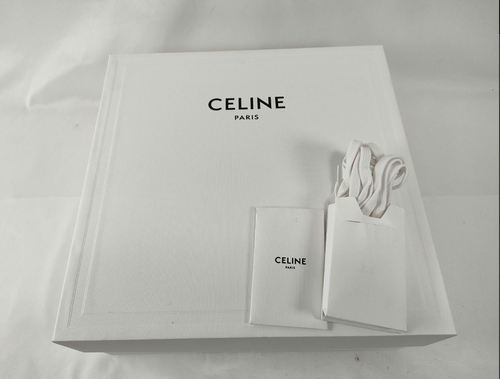 Celine White Canvas Triomphe High-Top Sneakers