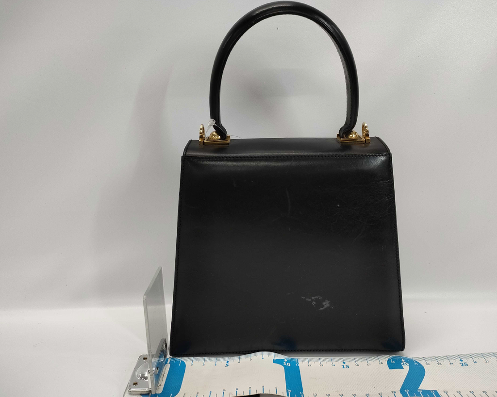 Salvatore Ferragamo Vintage Gancini Top Handle Bag – Black