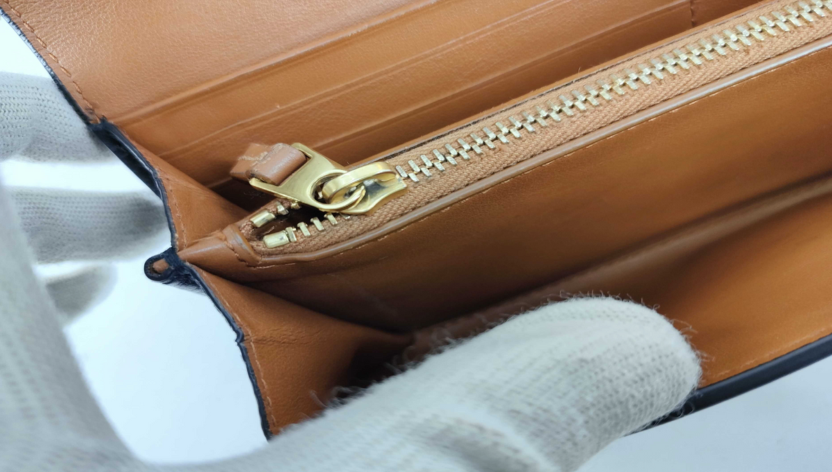 Bottega Veneta Brown Leather Gold Hardware Continental Wallet