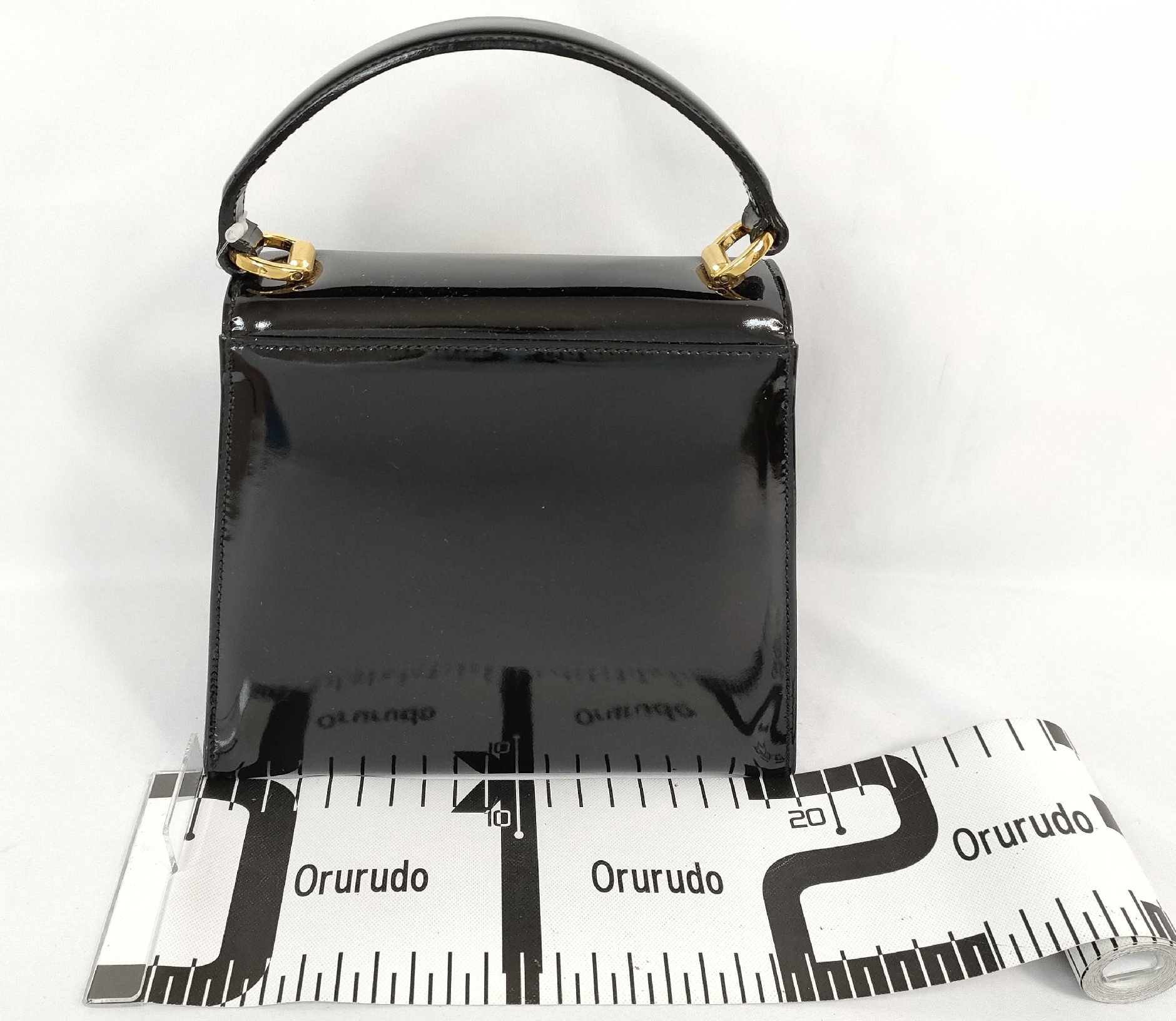 Salvatore Ferragamo Vara Bow Patent Leather Mini Bag – Black