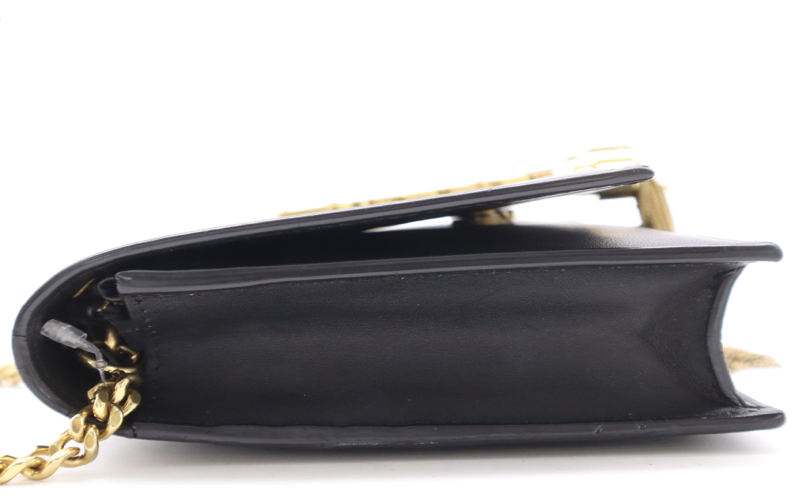 Saint Laurent Kate Tassel Wallet on Chain (WOC) Black Smooth Leather Gold Hardware