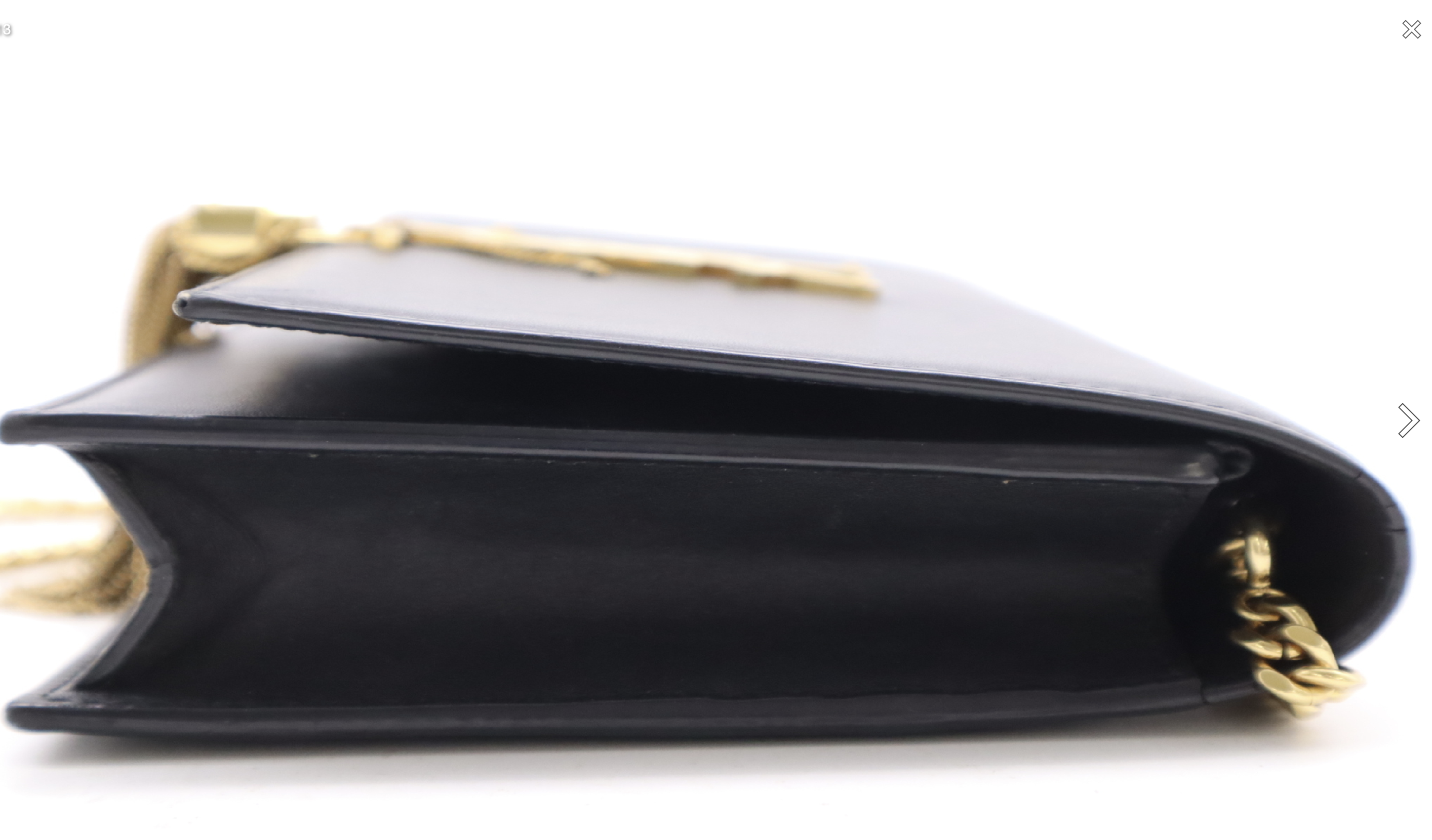 Saint Laurent Kate Tassel Wallet on Chain (WOC) Black Smooth Leather Gold Hardware