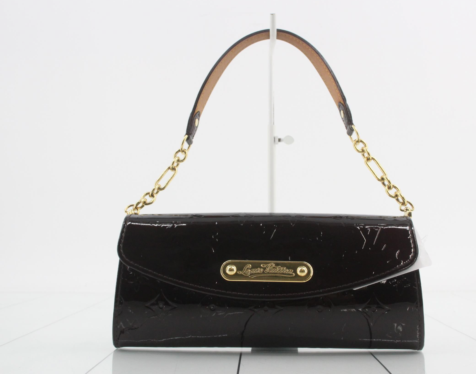 Louis Vuitton Sunset Boulevard Monogram Vernis Shoulder Bag Clutch – Amarante