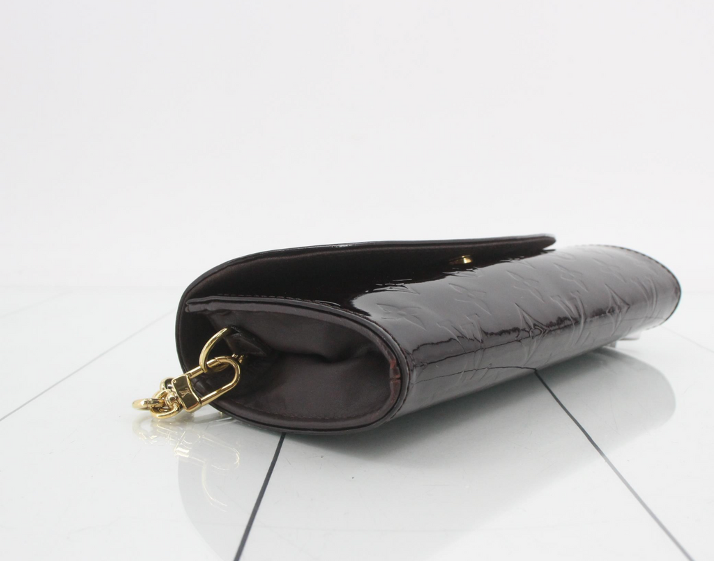 Louis Vuitton Sunset Boulevard Monogram Vernis Shoulder Bag Clutch – Amarante