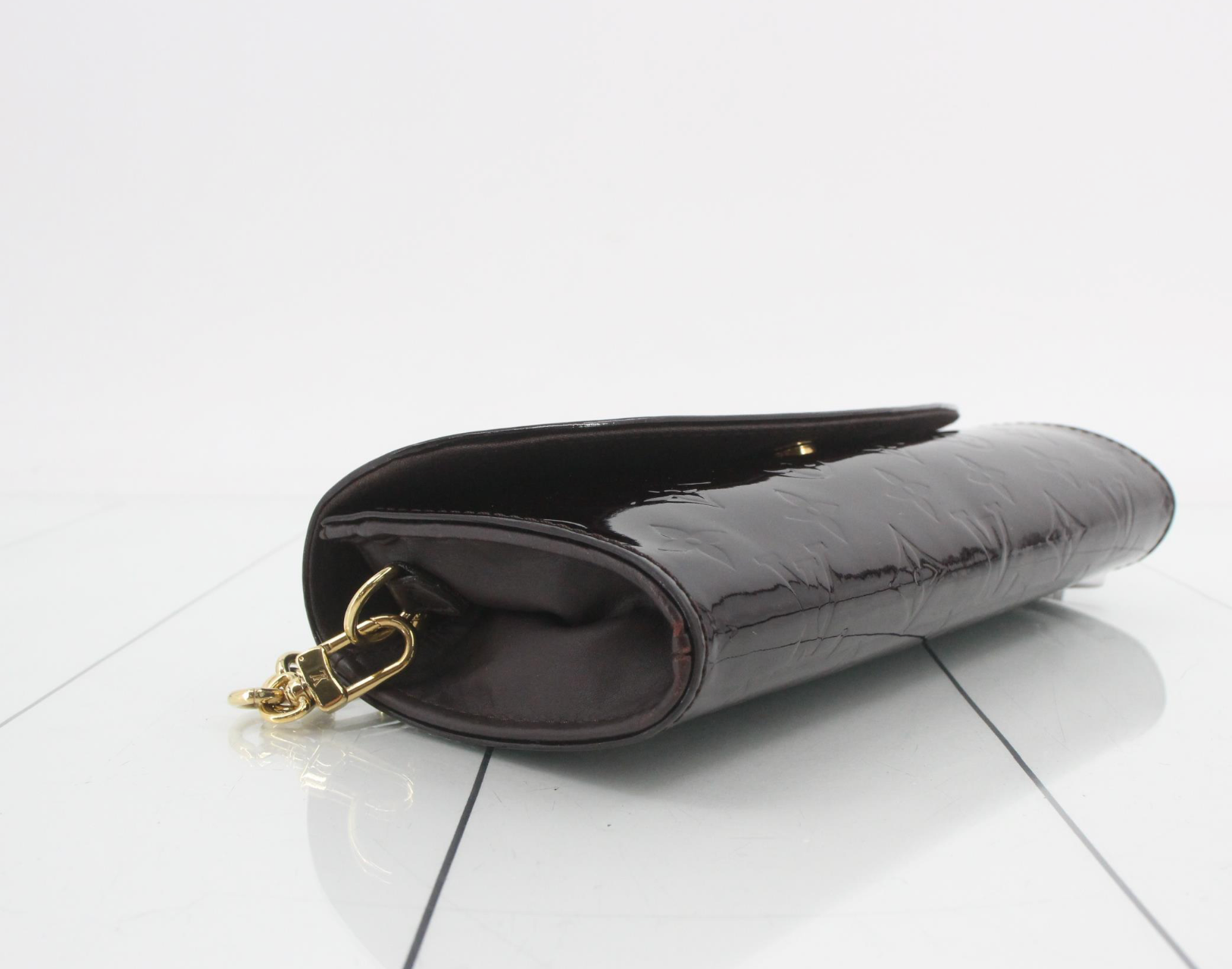 Louis Vuitton Sunset Boulevard Monogram Vernis Shoulder Bag Clutch – Amarante