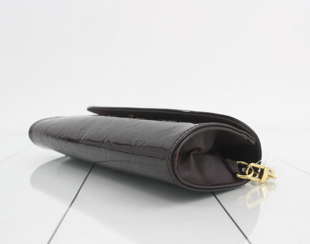 Louis Vuitton Sunset Boulevard Monogram Vernis Shoulder Bag Clutch – Amarante