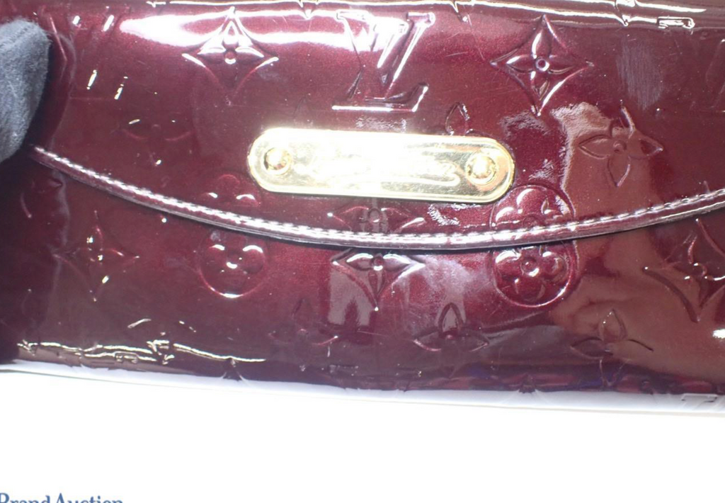 Louis Vuitton Sunset Boulevard Monogram Vernis Shoulder Bag Clutch – Amarante