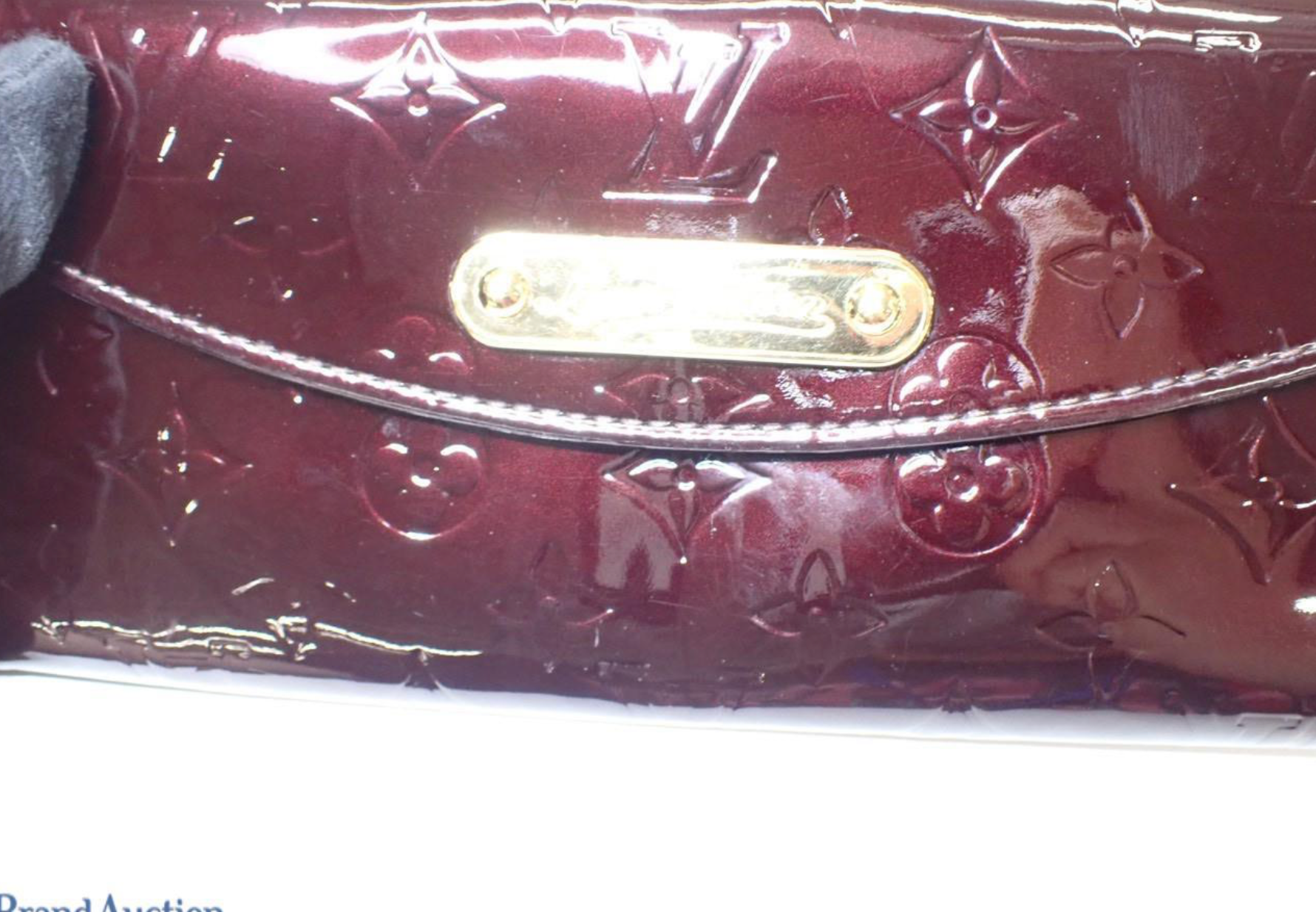 Louis Vuitton Sunset Boulevard Monogram Vernis Shoulder Bag Clutch – Amarante