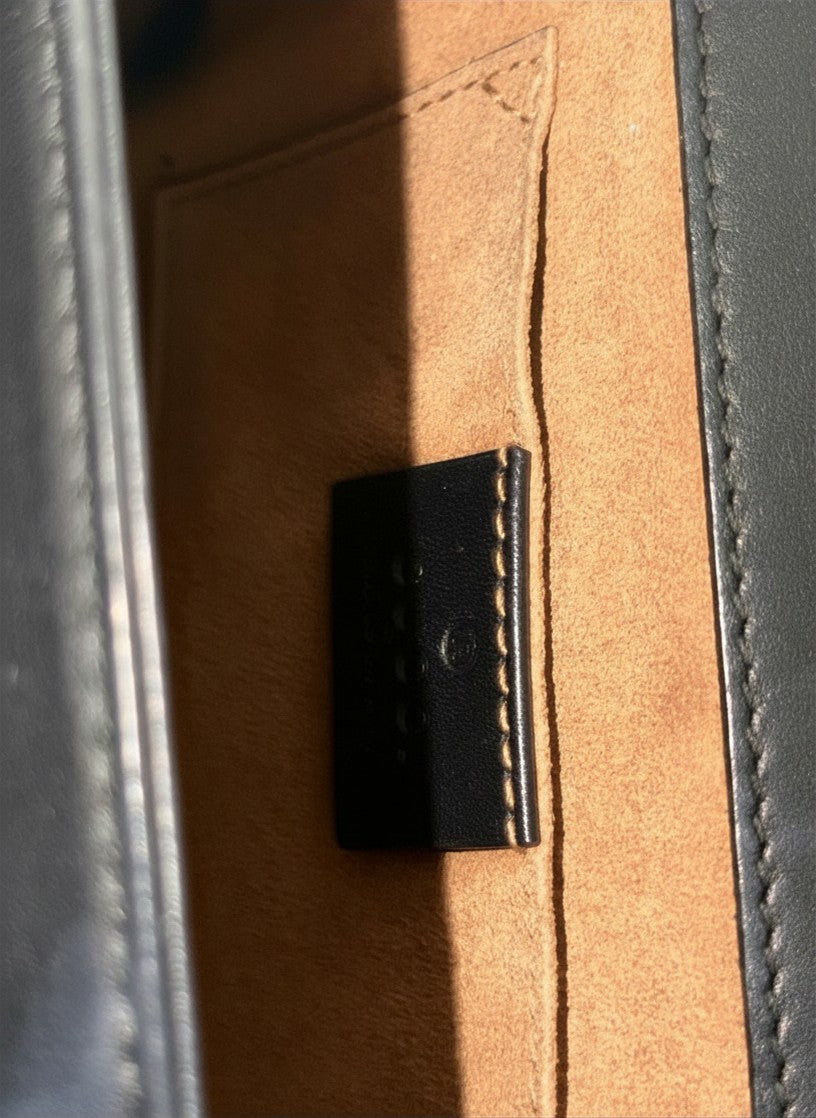 Gucci Black Leather Small Padlock Shoulder Bag