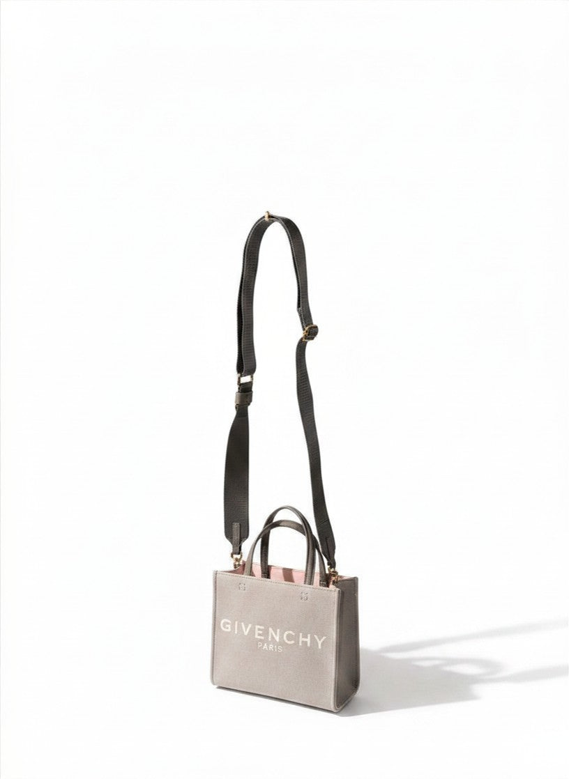 Givenchy  Mini G Tote Shopping Bag In Canvas