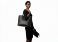 Christian Louboutin Black Grained Leather Cabata Tote Bag