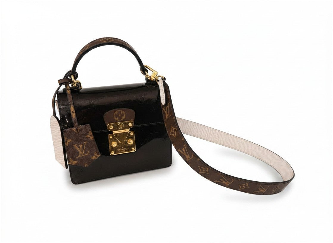 LV BLACK VERNIS MONOGRAM