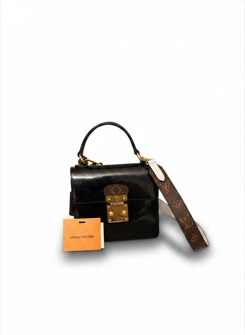 LV BLACK VERNIS MONOGRAM