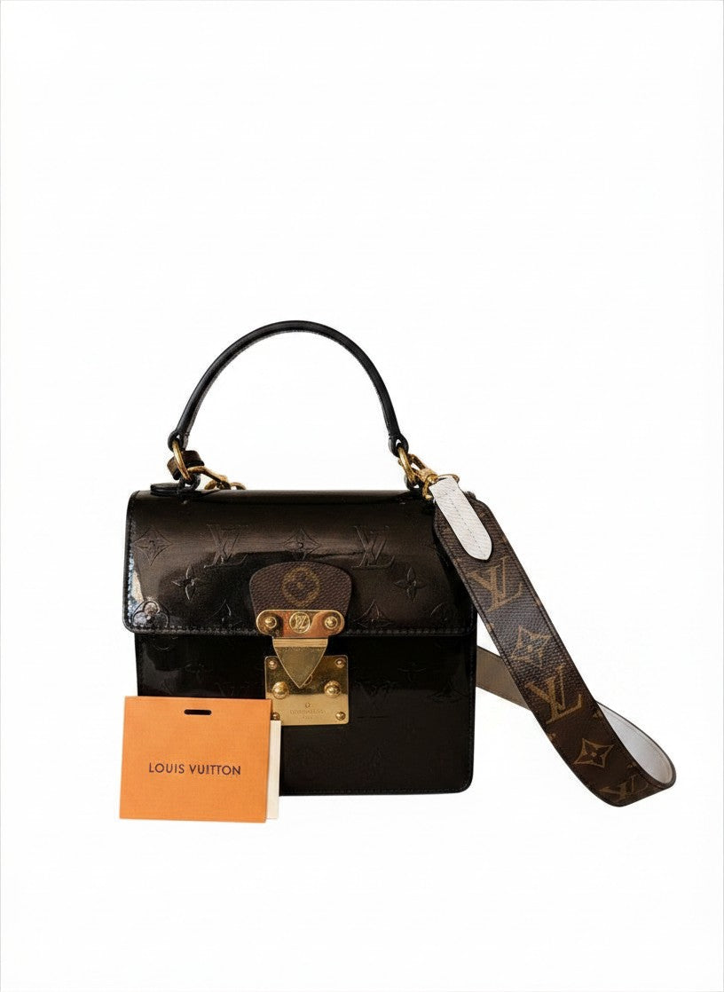 LV BLACK VERNIS MONOGRAM