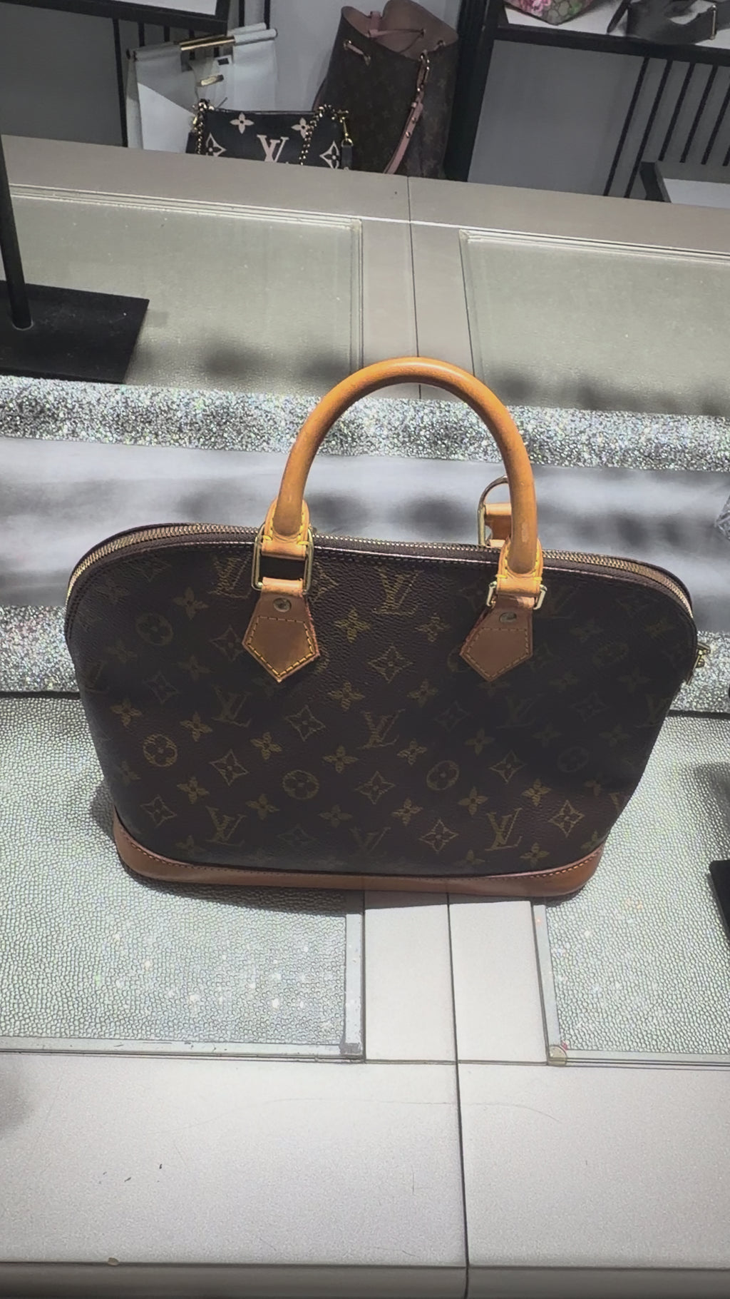 Louis Vuitton Alma PM Monogram Canvas Top Handle Bag