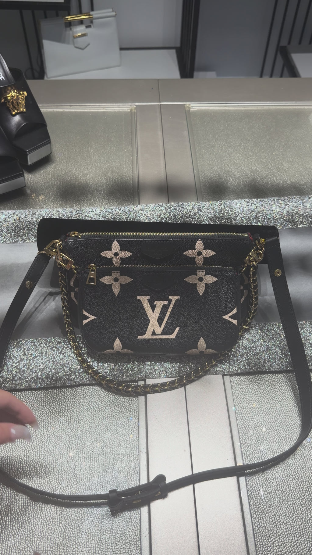 Louis Vuitton Monogram Empreinte Multi-Pouch Crossbody Set – Black/Bicolor
